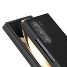 For Samsung Galaxy Z Fold6 ABEEL Genuine Leather Luolai Series Phone Case(Black) - 3