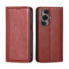 For Huawei nova 11 Pro 4G / 11 Ultra 4G Grid Texture Magnetic Flip Leather Phone Case(Red) - 1