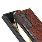 For Samsung Galaxy Z Fold6 ABEEL Genuine Leather Ostrich Texture Phone Case(Coffee) - 3