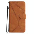 For ZTE Libero 5G IV Stitching Embossed Leather Phone Case(Brown) - 2