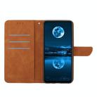 For ZTE Libero 5G IV Stitching Embossed Leather Phone Case(Brown) - 3