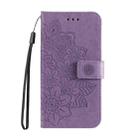 For Realme 13 Pro / 13 Pro+ / P1 Pro Global Seven-petal Flowers Embossing Leather Phone Case(Light Purple) - 2