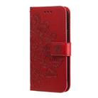 For Realme 14 Pro Global Seven-petal Flowers Embossing Leather Phone Case(Red) - 2