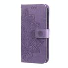 For Realme 14 Pro+ Global Seven-petal Flowers Embossing Leather Phone Case(Light Purple) - 2
