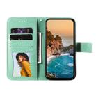 For Realme 14 Pro+ Global Seven-petal Flowers Embossing Leather Phone Case(Green) - 3