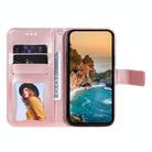 For Realme 14 Pro+ Global Seven-petal Flowers Embossing Leather Phone Case(Rose Gold) - 3