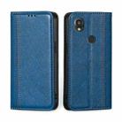 For Kyocera Digno SX3-KYG02 Grid Texture Magnetic Flip Leather Phone Case(Blue) - 1