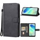 For Blackview Oscal Flat 1C Leather Phone Case(Black) - 1