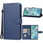 For Honor 90 Leather Phone Case(Blue) - 1