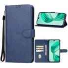 Honor X8b Leather Phone Case(Blue) - 1