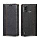 For Nokia G11 Plus Grid Texture Magnetic Flip Leather Phone Case(Black) - 1