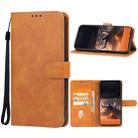 For Infinix GT 10 Pro Leather Phone Case(Brown) - 1