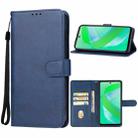 For Infinix Smart 8 Pro Leather Phone Case(Blue) - 1