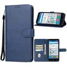 For Kyocera Kantan Sumaho 3 A205KC Leather Phone Case(Blue) - 1