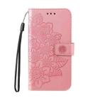 For Honor Play 60 Plus Seven-petal Flowers Embossing Leather Phone Case(Rose Gold) - 2