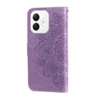 For Honor X60i Seven-petal Flowers Embossing Leather Phone Case(Light Purple) - 3