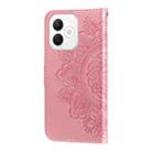 For Honor X60i Seven-petal Flowers Embossing Leather Phone Case(Rose Gold) - 3