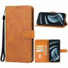 For Lava Blaze 2 5G Leather Phone Case(Brown) - 1