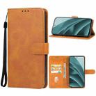 For Lava Yuva 3 Pro Leather Phone Case(Brown) - 1