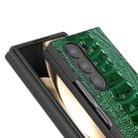 For Samsung Galaxy Z Fold6 ABEEL Genuine Leather Weilai Series Phone Case(Green) - 3