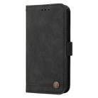 For Honor 100 Skin Feel Life Tree Metal Button Leather Phone Case(Black) - 2