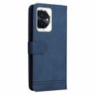 For Honor 100 Skin Feel Life Tree Metal Button Leather Phone Case(Blue) - 3