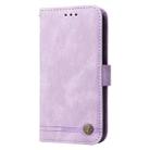 For Honor 200 Pro Skin Feel Life Tree Metal Button Leather Phone Case(Purple) - 2