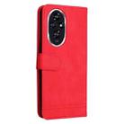 For Honor 200 Skin Feel Life Tree Metal Button Leather Phone Case(Red) - 3