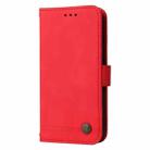 For Honor Play 60 Plus Skin Feel Life Tree Metal Button Leather Phone Case(Red) - 2