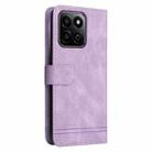 For Honor Play 60 Plus Skin Feel Life Tree Metal Button Leather Phone Case(Purple) - 3