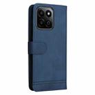 For Honor Play 60 Plus Skin Feel Life Tree Metal Button Leather Phone Case(Blue) - 3