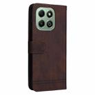 For Honor X6b Skin Feel Life Tree Metal Button Leather Phone Case(Brown) - 3