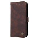 For Honor X60i Skin Feel Life Tree Metal Button Leather Phone Case(Brown) - 2