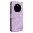 For Honor Magic7 Skin Feel Life Tree Metal Button Leather Phone Case(Purple) - 3