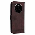 For Honor Magic7 Skin Feel Life Tree Metal Button Leather Phone Case(Brown) - 3