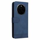 For Honor Magic7 Skin Feel Life Tree Metal Button Leather Phone Case(Blue) - 3