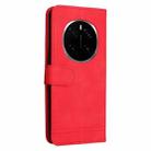 For Honor Magic7 Pro Skin Feel Life Tree Metal Button Leather Phone Case(Red) - 3