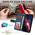 For Honor X8c 4G Skin Feel Life Tree Metal Button Leather Phone Case(Blue) - 3