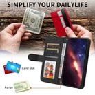 For Honor 400 Skin Feel Life Tree Metal Button Leather Phone Case(Black) - 3