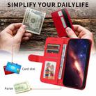 For Honor 400 Lite Skin Feel Life Tree Metal Button Leather Phone Case(Red) - 3