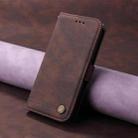 For Honor 400 Lite Skin Feel Life Tree Metal Button Leather Phone Case(Brown) - 2