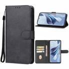 For OPPO Reno10 Pro Leather Phone Case(Black) - 1