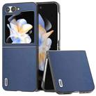 For Samsung Galaxy Z Flip6 ABEEL Genuine Leather Xiaoya Series Phone Case(Blue) - 1