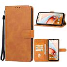 For UMIDIGI G3 Plus/G3/G3 Max Leather Phone Case(Brown) - 1