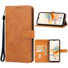 For UMIDIGI A15/A15C Leather Phone Case(Brown) - 1