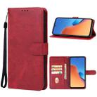 For Xiaomi Redmi 12 Leather Phone Case(Red) - 1