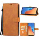 For Xiaomi Redmi 12 Leather Phone Case(Brown) - 1