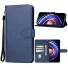For Xiaomi Redmi 12 5G Leather Phone Case(Blue) - 1