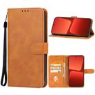 For Xiaomi 14 Leather Phone Case(Brown) - 1