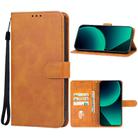 For Xiaomi 14 Pro Leather Phone Case(Brown) - 1